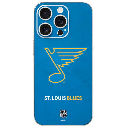 NHL St. Louis Blues Distressed iPhone 16 Pro Skin